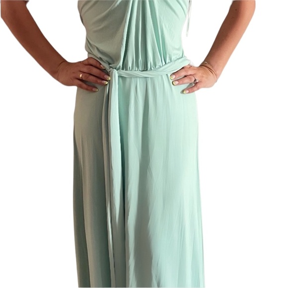 Jovani Floor Length Dress Mint - Picture 3 of 5